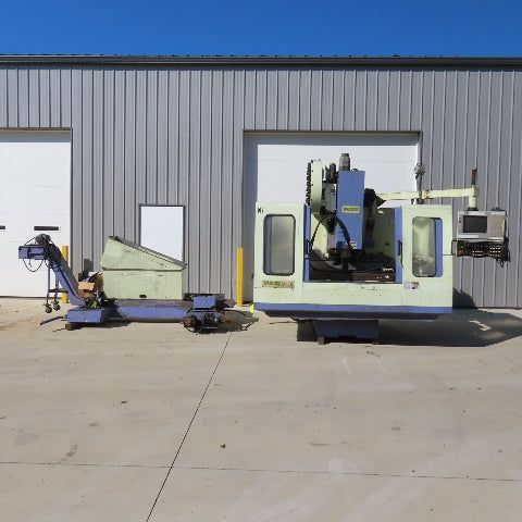 Takumi Seiki V11A 3-Axis CNC Vertical Machining Center W/4th-Axis 3PH & Conveyor