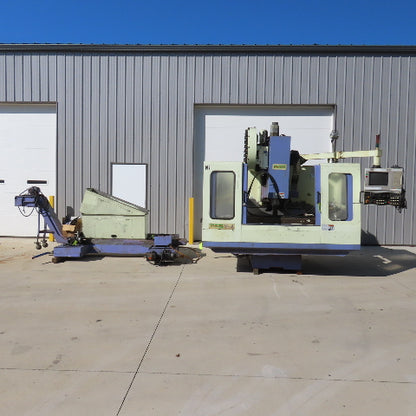 Takumi Seiki V11A 3-Axis CNC Vertical Machining Center W/4th-Axis 3PH & Conveyor