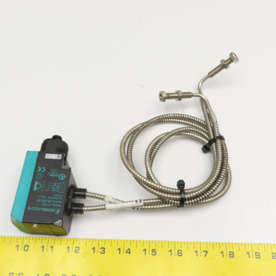 Pepperl + Fuchs RL61-LL-IR-Z/92/136 Fiber Optic Sensor With FE-IASTS6S-3 Cables
