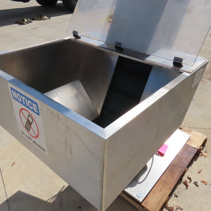 Tecno 22174 12" Belt Width SS Cleated Incline Feeder Conveyor 27FPM 120" Dis 3PH