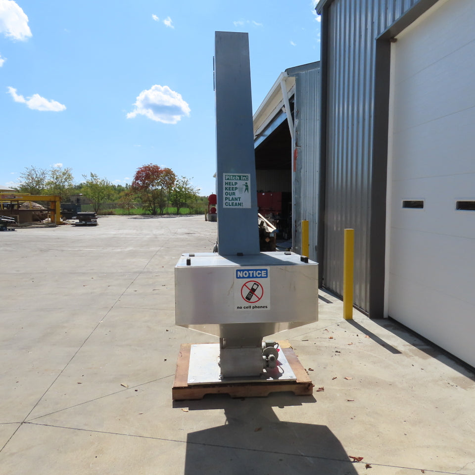 Tecno 22174 12" Belt Width SS Cleated Incline Feeder Conveyor 27FPM 120" Dis 3PH