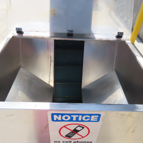 Tecno 22174 12" Belt Width SS Cleated Incline Feeder Conveyor 27FPM 120" Dis 3PH