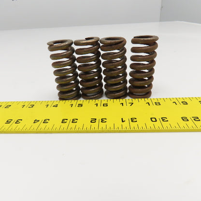 1/2" ID x 1" OD Round Wire Compression Die Spring 2-7/16" OAL Lot Of 4