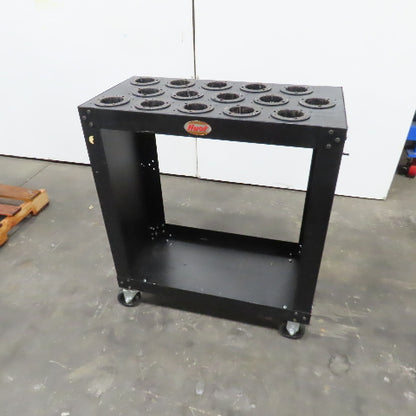 Huot CAT50 CT50 50-Taper NMBT50 Tool Tooling Cart W/Casters 15 Holders