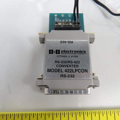 B & B Electronics 422LPCON RS-232/RS-422 Serial Converter 25 Pin W/Power Supply