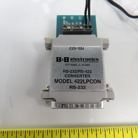 B & B Electronics 422LPCON RS-232/RS-422 Serial Converter 25 Pin W/Power Supply