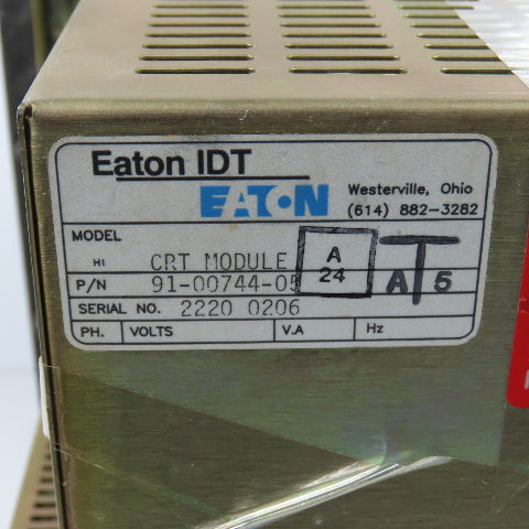 Eaton 92-00583-00 91-00744-05 PanelMate Compact Operator Control Panel CRT 230V
