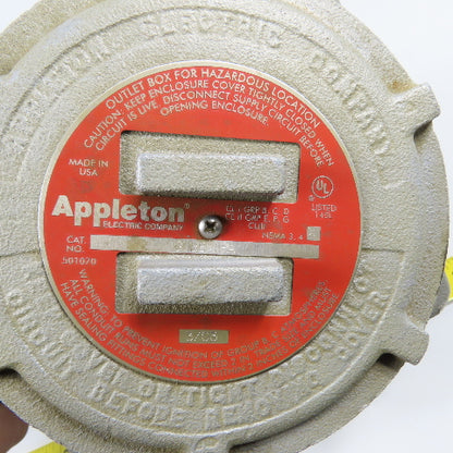 Appleton GUBB-11-A Nema 3,4 Junction Outlet Box For Hazardous Locations