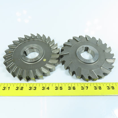 ITW 3/4" & 5/8" Cutting Width Side Mill Cutter 1-1/4" Arbor Lot of 2