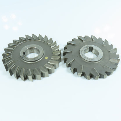 ITW 3/4" & 5/8" Cutting Width Side Mill Cutter 1-1/4" Arbor Lot of 2