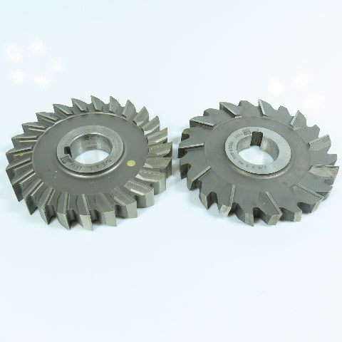 ITW 3/4" & 5/8" Cutting Width Side Mill Cutter 1-1/4" Arbor Lot of 2