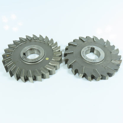 ITW 3/4" & 5/8" Cutting Width Side Mill Cutter 1-1/4" Arbor Lot of 2