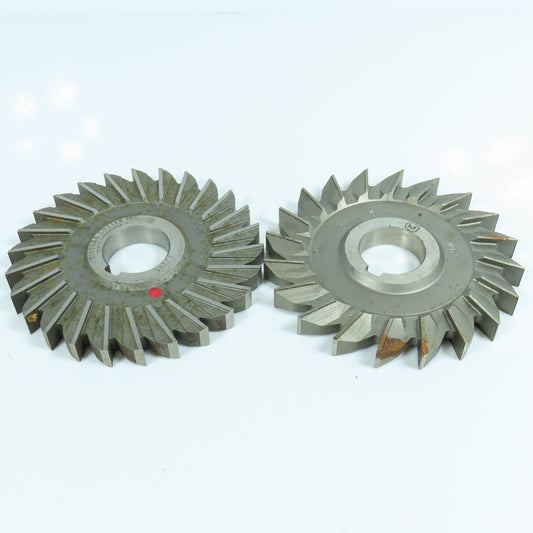 4-15/16" x 1/2" Cutting Width Side Mill Cutter 1-1/4" Arbor Straight Tooth Lot/2