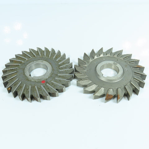 4-15/16" x 1/2" Cutting Width Side Mill Cutter 1-1/4" Arbor Straight Tooth Lot/2