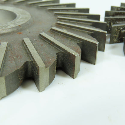 5" x 3/8" Cutting Width Side Mill Cutter 1-1/4" Arbor Straight Tooth Lot/2