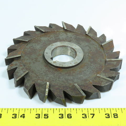 6" x 5/8" Side Milling Cutter 1-1/4" Arbor Staggered 22 Tooth