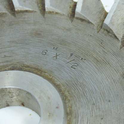 6" x 1/2" Side Milling Cutter 1" Arbor Staggered 26 Tooth