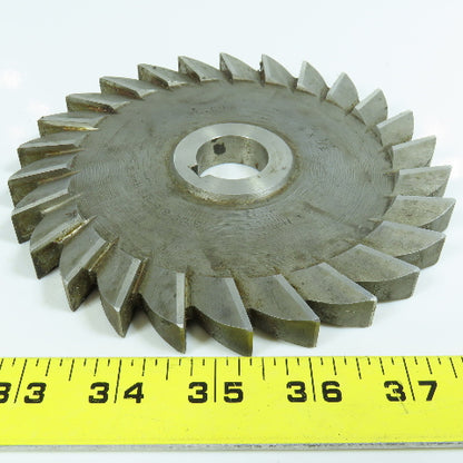 6" x 1/2" Side Milling Cutter 1" Arbor Staggered 26 Tooth