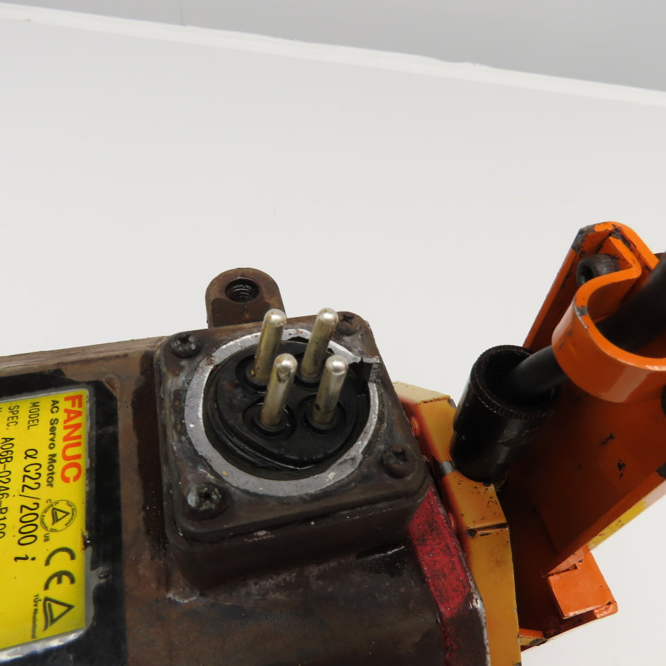 Fanuc A06B-0246-B100 C22/2000i 3.0Kw 2000RPM 234V 133Hz AC Servo Motor