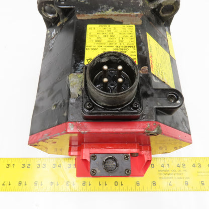 Fanuc A06B-0241-B100 1.8kW 2000RPM 3Ph 200/240V AC Servo Motor