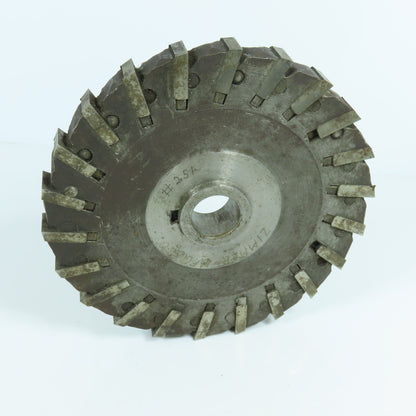 6-3/4" x 5/8" Indexable Side Milling Cutter 1" Arbor 22 Tooth