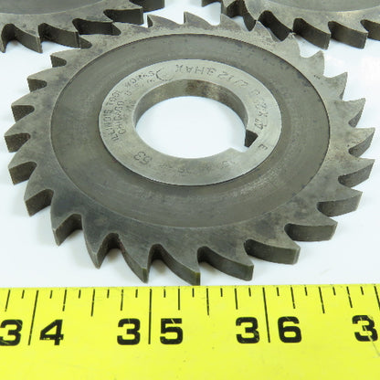 Illinois Tool 4" x .258" Plain Milling Cutter 1-1/4" Arbor 26 Tooth Lot of 3