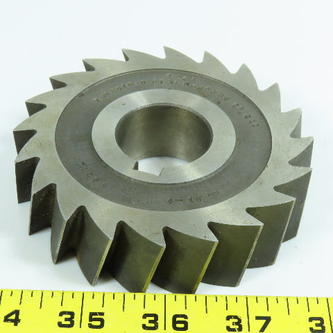 4" x 1" Plain Milling Cutter 1-1/4" Arbor 20 Tooth