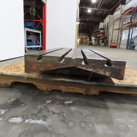 51-1/4" x 22" T-Slot Machine Set Up Work Holding Plate 1-1/4" T-Slots