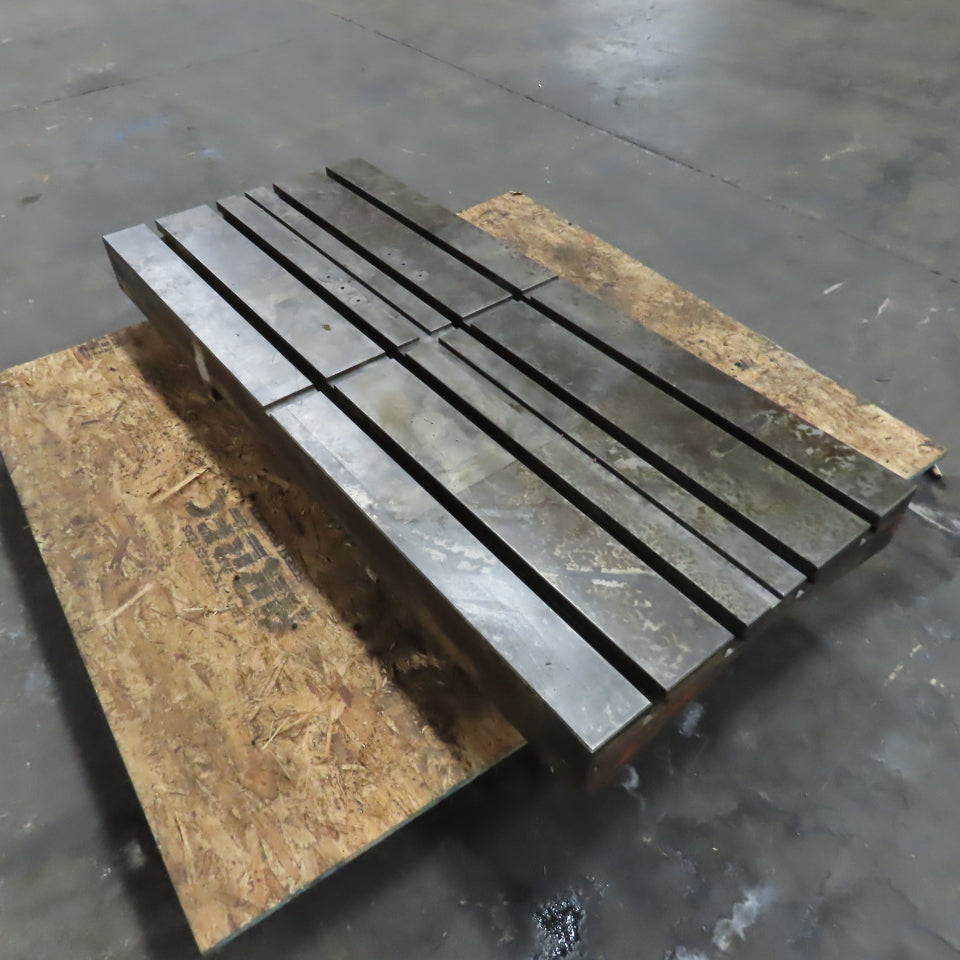 51-1/4" x 22" T-Slot Machine Set Up Work Holding Plate 1-1/4" T-Slots