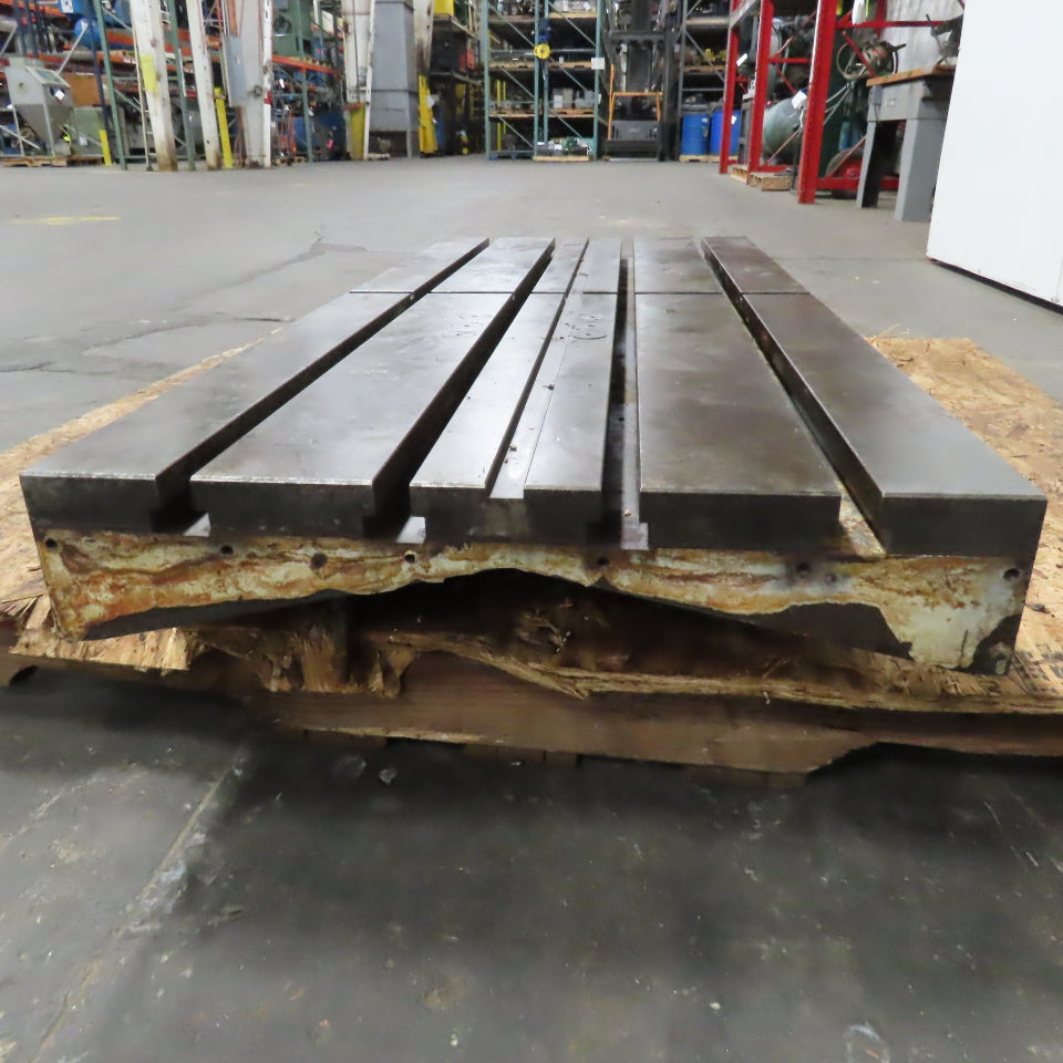 51-1/4" x 22" T-Slot Machine Set Up Work Holding Plate 1-1/4" T-Slots