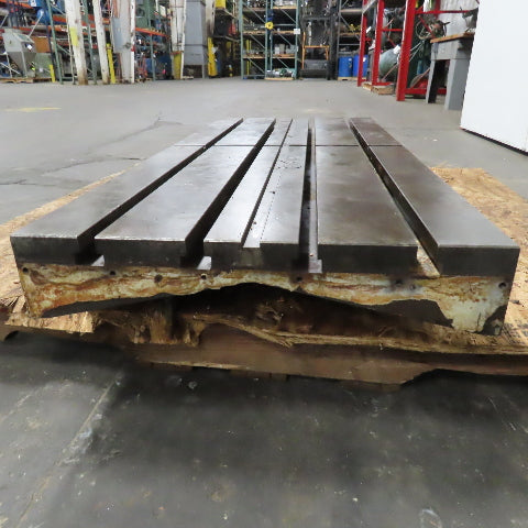 51-1/4" x 22" T-Slot Machine Set Up Work Holding Plate 1-1/4" T-Slots