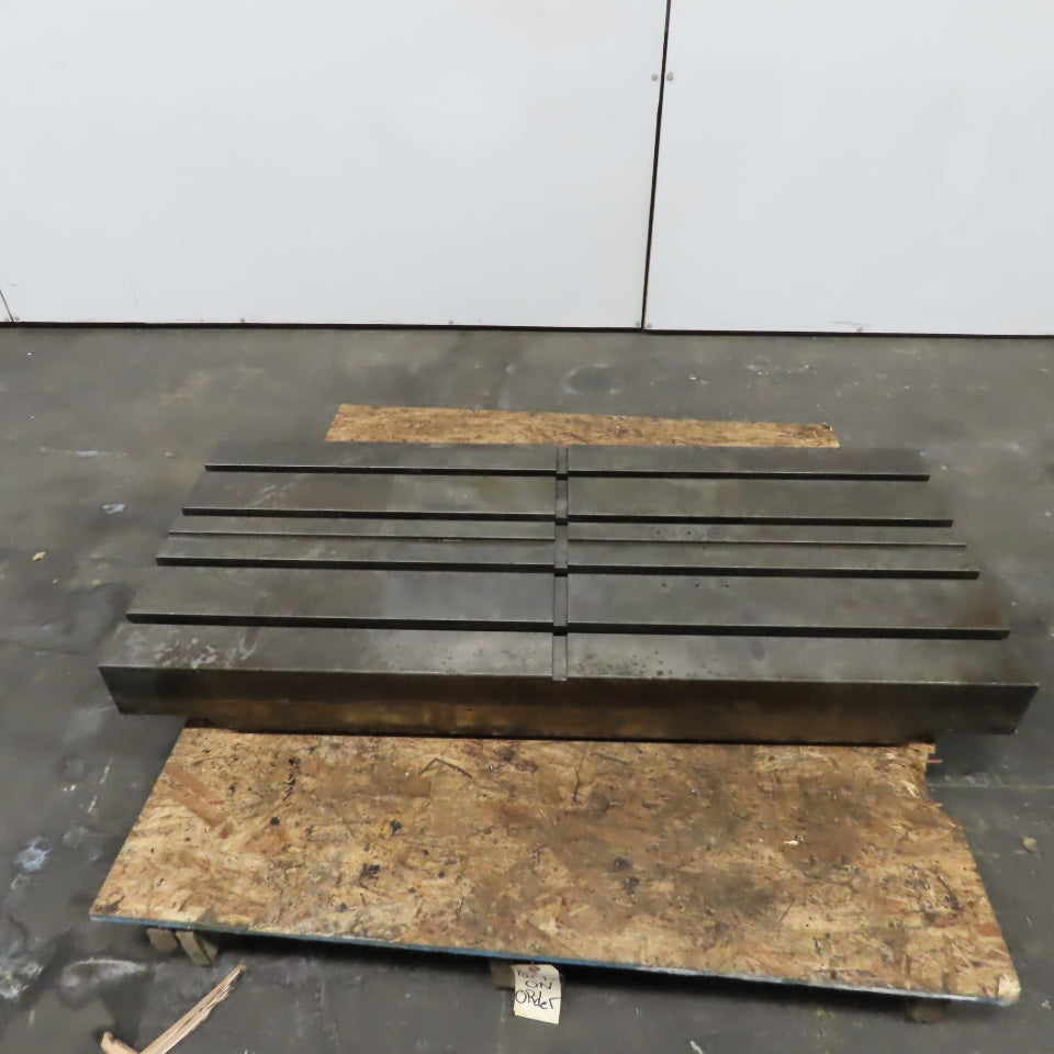 51-1/4" x 22" T-Slot Machine Set Up Work Holding Plate 1-1/4" T-Slots