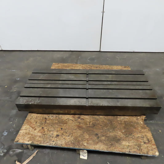51-1/4" x 22" T-Slot Machine Set Up Work Holding Plate 1-1/4" T-Slots