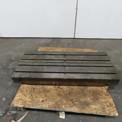 51-1/4" x 22" T-Slot Machine Set Up Work Holding Plate 1-1/4" T-Slots