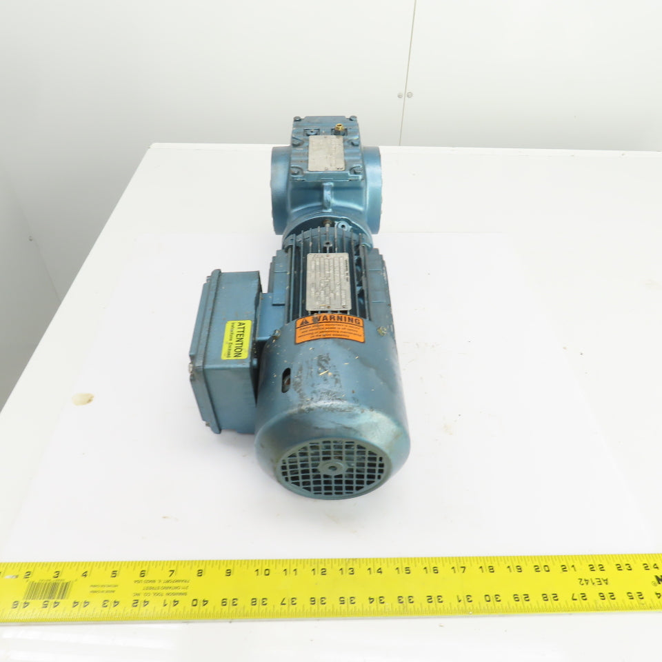 Sew-Eurodrive SA57DT80K 84:1 Ratio Gear Reducer 0.75HP 20RPM 3PH W/Brake 24VDC