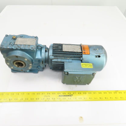 Sew-Eurodrive SA57DT80K 84:1 Ratio Gear Reducer 0.75HP 20RPM 3PH W/Brake 24VDC