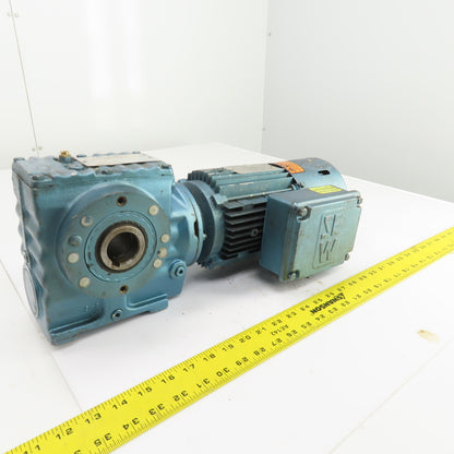 Sew-Eurodrive SA57DT80K 84:1 Ratio Gear Reducer 0.75HP 20RPM 3PH W/Brake 24VDC