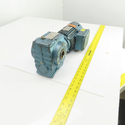 Sew-Eurodrive SA57DT80K 84:1 Ratio Gear Reducer 0.75HP 20RPM 3PH W/Brake 24VDC