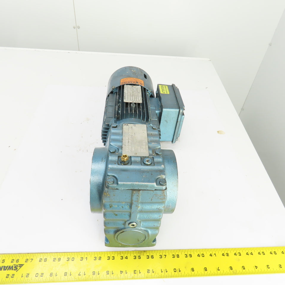 Sew-Eurodrive SA57DT80K 84:1 Ratio Gear Reducer 0.75HP 20RPM 3PH W/Brake 24VDC