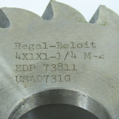Regal 4" x 1" Plain Milling Cutter 1-1/4" Arbor 20 Tooth