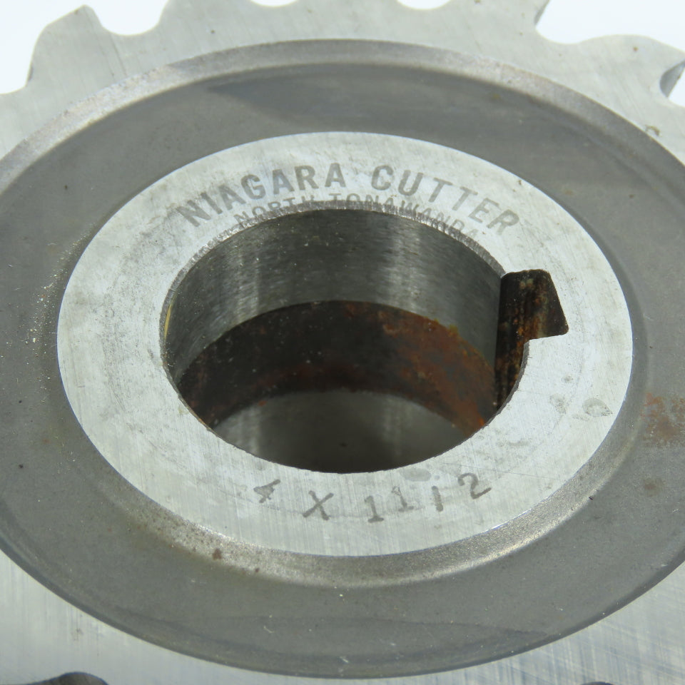 Niagara 3-15/16" x 1-1/2" Plain Milling Cutter 1-1/4" Arbor 20 Tooth