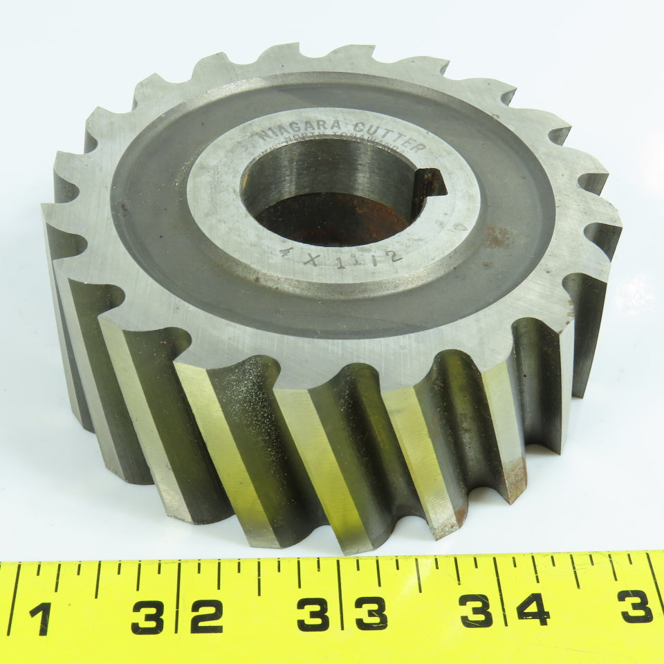Niagara 3-15/16" x 1-1/2" Plain Milling Cutter 1-1/4" Arbor 20 Tooth