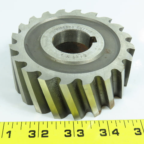 Niagara 3-15/16" x 1-1/2" Plain Milling Cutter 1-1/4" Arbor 20 Tooth