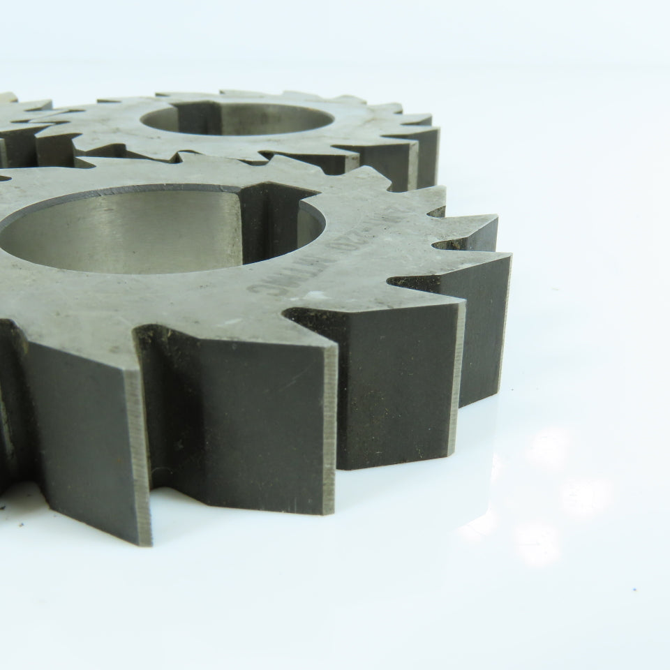 3-1/4" x 21/32" Plain Milling Cutter 1-1/2" Arbor 16 Tooth Lot of 5