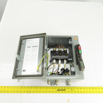 Allen Bradley 1494G-BF3N-98 AL-208 30A Enclosed Safety Disconnect Switch 600V 3R