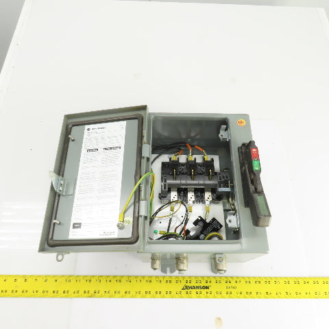 Allen Bradley 1494G-BF3N-98 AL-208 30A Enclosed Safety Disconnect Switch 600V 3R