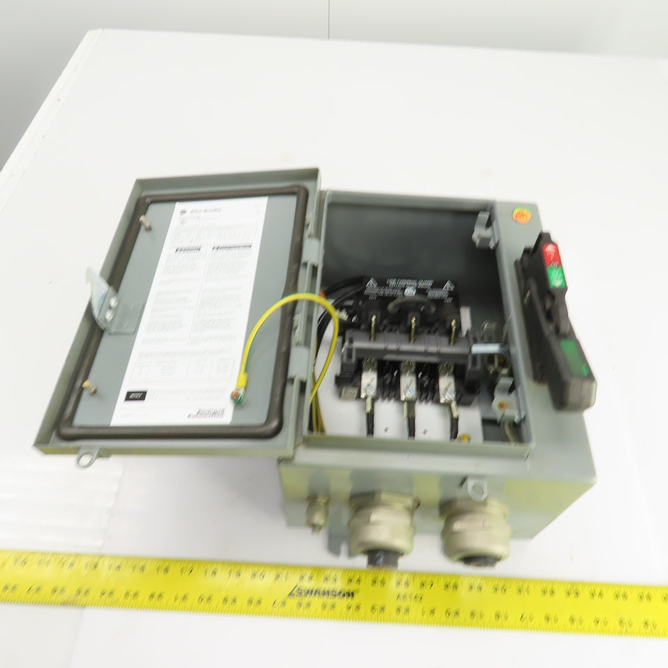Allen Bradley 1494G-CF3N-98 AL-208 60A Enclosed Safety Disconnect Switch 600V 3R
