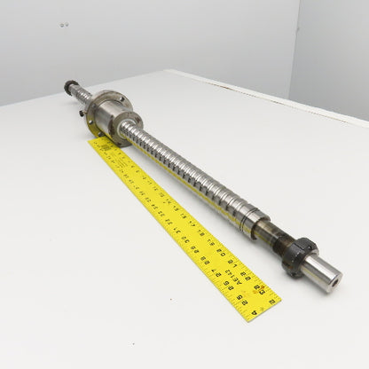 40mm Single Start 15mm Pitch Ball Screw & Nut 27-1/2" Screw Length 39" OAL