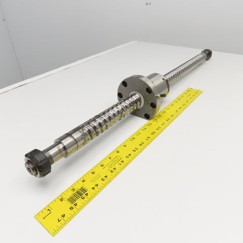 40mm Single Start 15mm Pitch Ball Screw & Nut 27-1/2" Screw Length 39" OAL