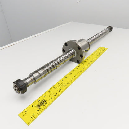 40mm Single Start 15mm Pitch Ball Screw & Nut 27-1/2" Screw Length 39" OAL